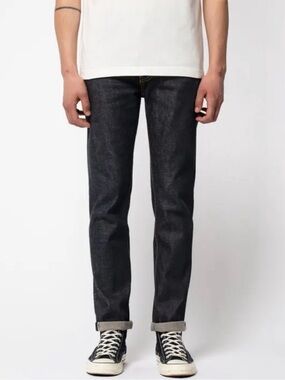 Nudie Jeans Lean Dean Dry True Selvage 32x32 Slim Taper Raw Denim
